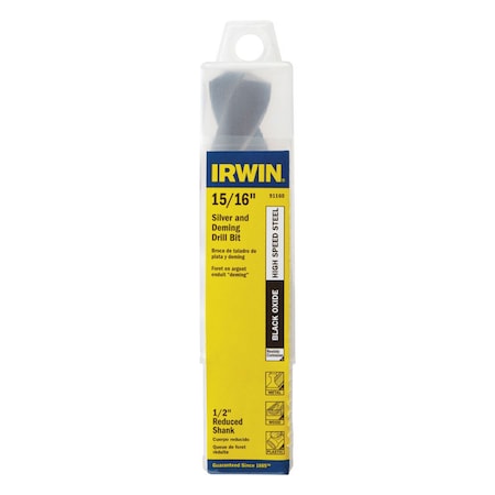 IRWIN BIT DRILL 15/16""1/2SHANK 91160